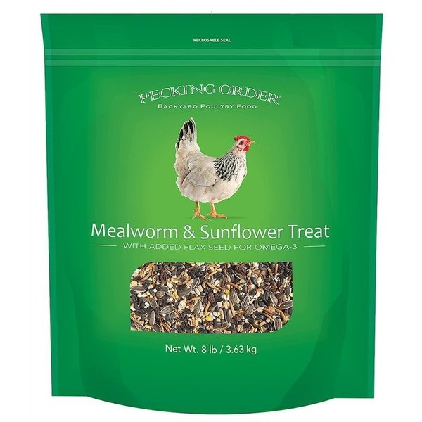 Pecking Order Treat F/Chkn Mlwm/Snflwr 8Lbs 009329